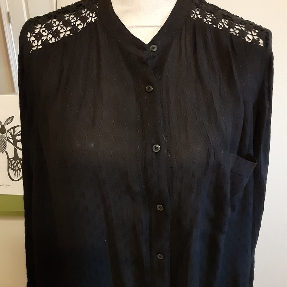 Funky Groovy Free People Top Black Large